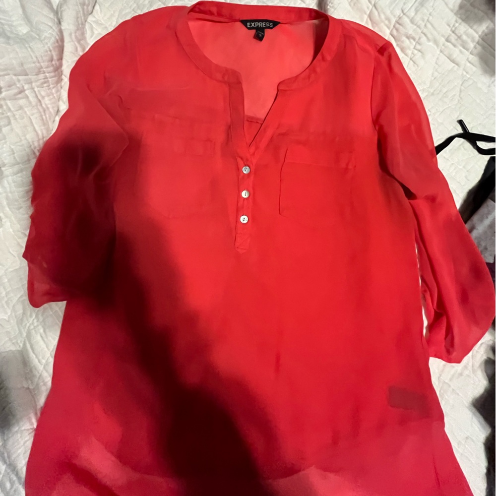 Express 3/4 sleeve dress shirt